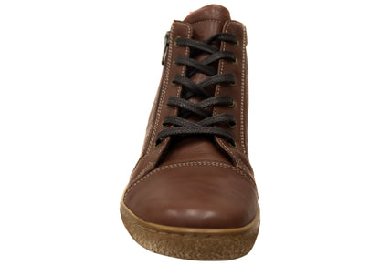 Cabello Comfort 7232-420 Womens Comfort Leather European Ankle Boots
