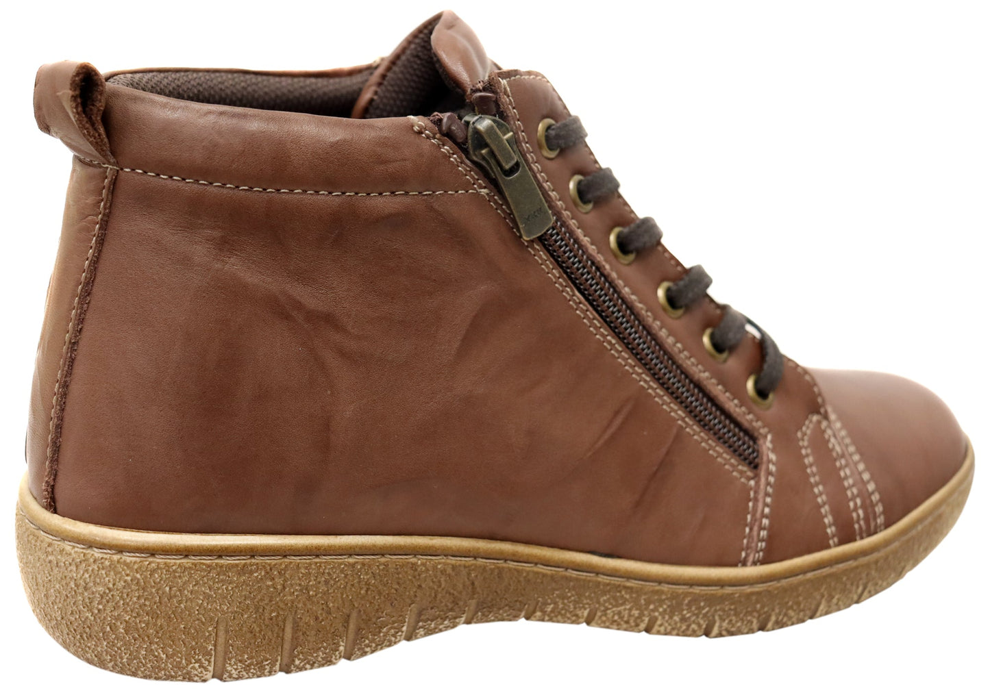 Cabello Comfort 7232-420 Womens Comfort Leather European Ankle Boots