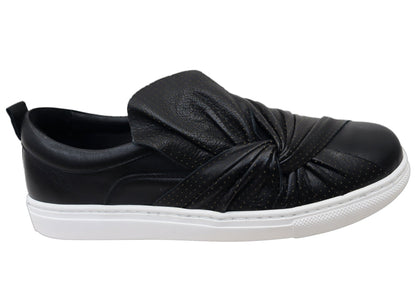 Orizonte Colette Womens European Leather Comfortable Slip On Shoes
