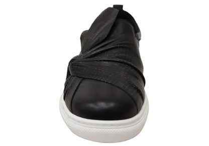 Orizonte Colette Womens European Leather Comfortable Slip On Shoes