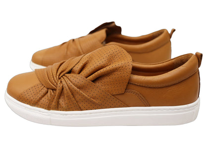 Orizonte Colette Womens European Leather Comfortable Slip On Shoes