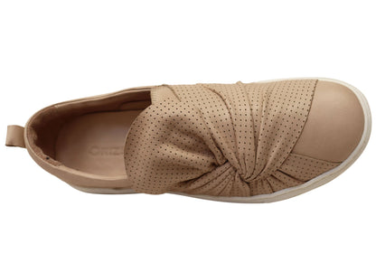 Orizonte Colette Womens European Leather Comfortable Slip On Shoes