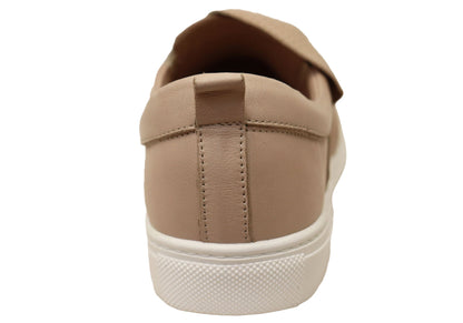 Orizonte Colette Womens European Leather Comfortable Slip On Shoes