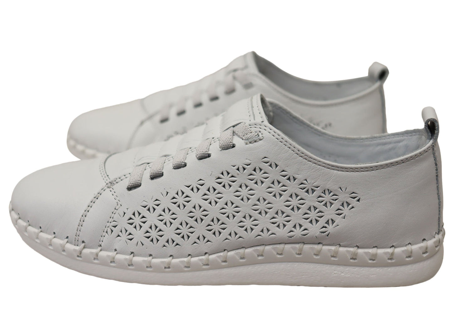 Orizonte Stride Womens European Leather Comfortable Slip On Shoes