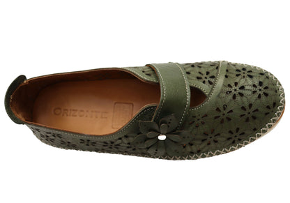 Orizonte Bizette Womens European Leather Comfortable Mary Jane Shoes