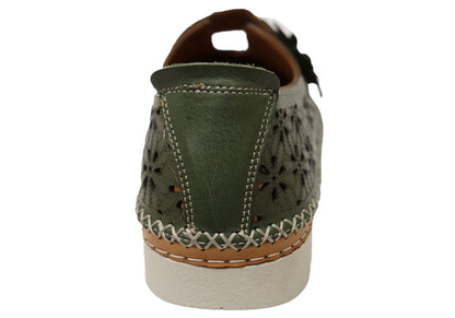 Orizonte Bizette Womens European Leather Comfortable Mary Jane Shoes