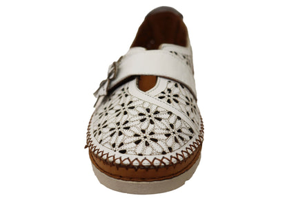 Orizonte Bizette Womens European Leather Comfortable Mary Jane Shoes