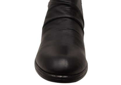Cabello Comfort Enrich Womens Leather European Low Heel Ankle Boots