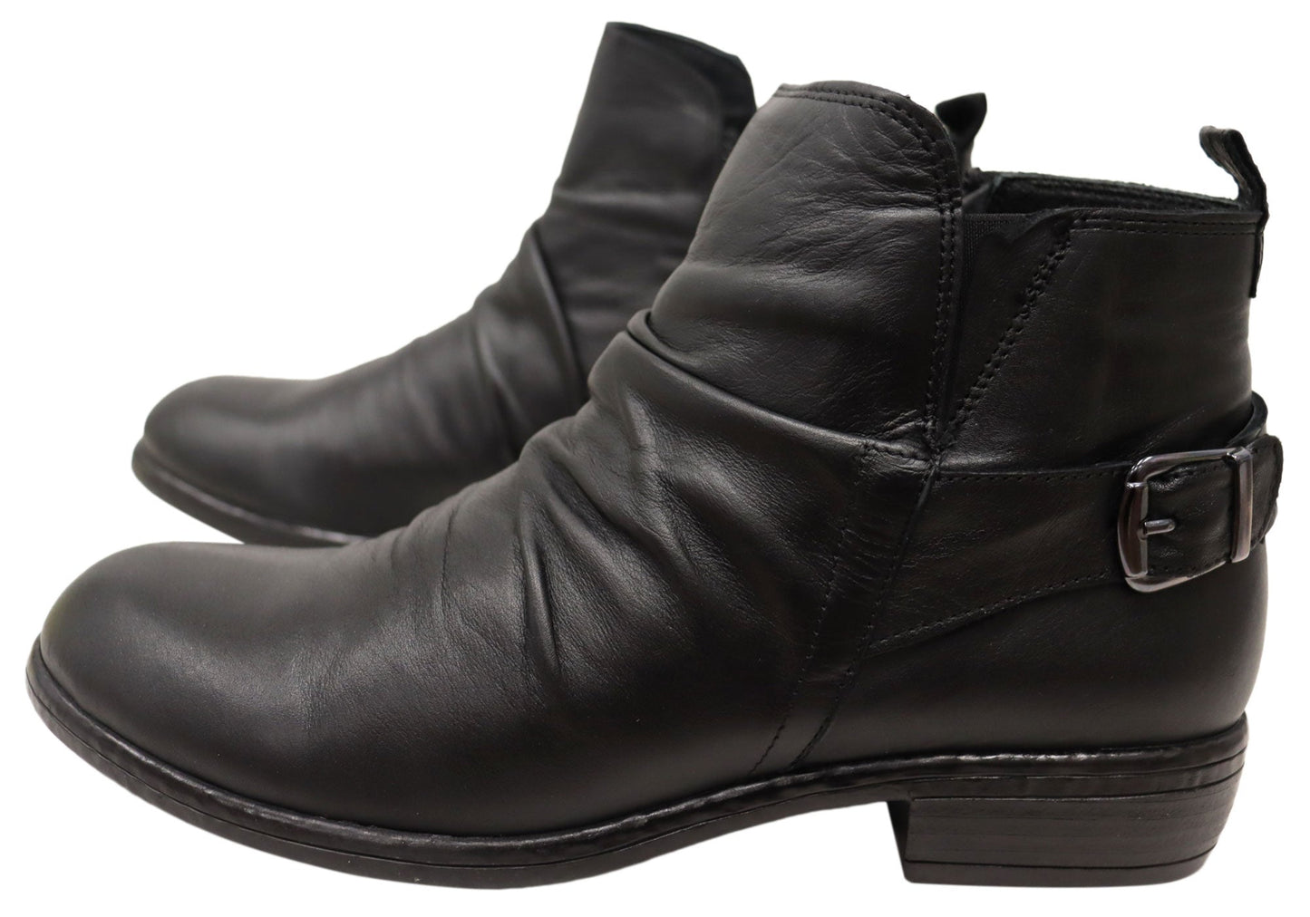 Cabello Comfort Enrich Womens Leather European Low Heel Ankle Boots