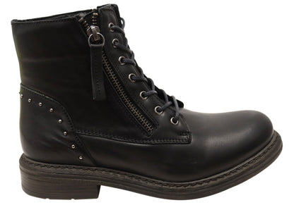 Cabello Comfort Esther Womens Comfortable Leather European Ankle Boots