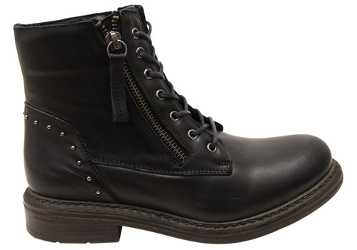 Cabello Comfort Esther Womens Comfortable Leather European Ankle Boots