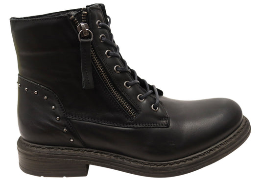 Cabello Comfort Esther Womens Comfortable Leather European Ankle Boots