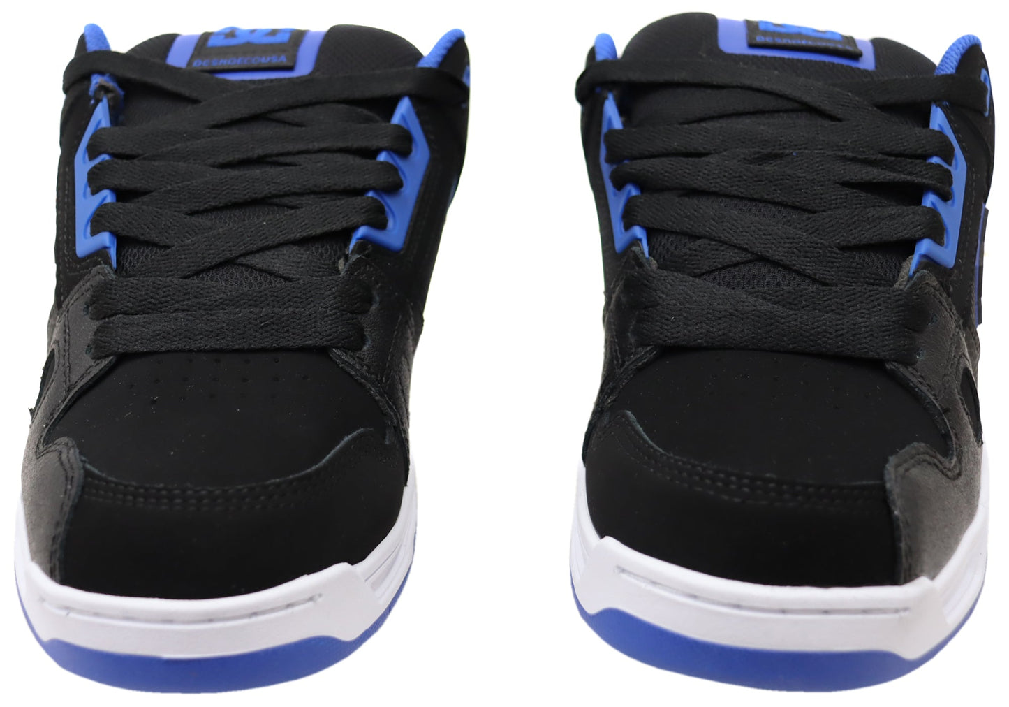 DC Shoes Mens Stag Comfortable Leather Shoes Fade Out Indigo