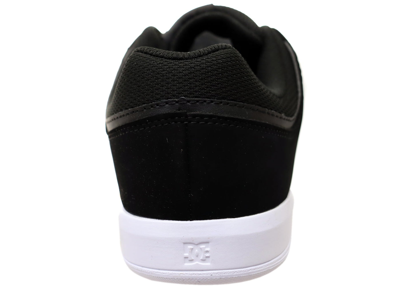 DC Shoes Mens Cure Comfortable Leather Lace Up Shoes Black