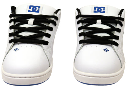 DC Shoes Mens Comfortable Leather Net Shoes White Black Blue