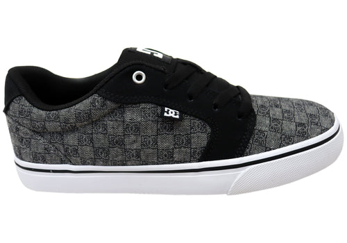 DC Shoes Mens Comfortable Anvil TX Lace Up Shoes Charcoal