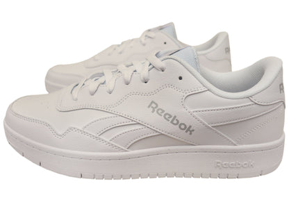 Reebok BB 1000 Mens Comfortable White Lace Up Sneakers
