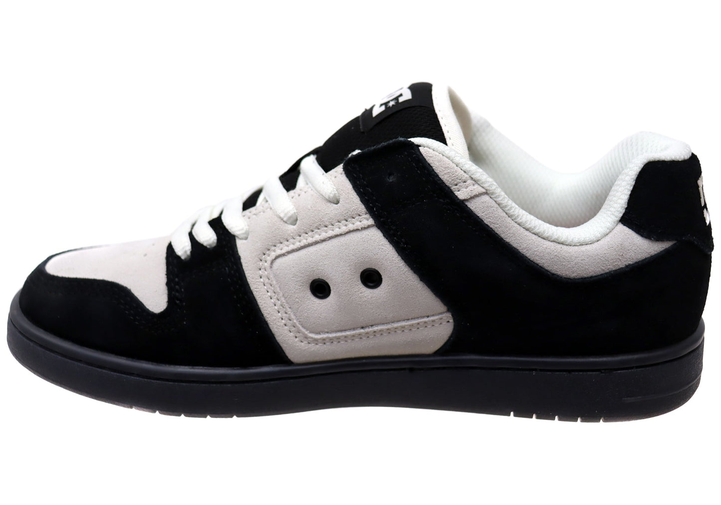 DC Shoes Mens Manteca 4 S Comfortable Leather Shoes White Black