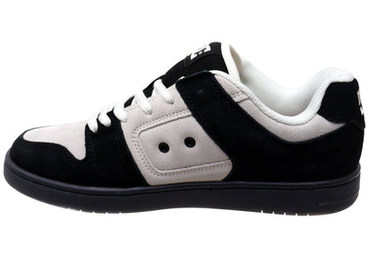 DC Shoes Mens Manteca 4 S Comfortable Leather Shoes White Black