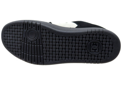 DC Shoes Mens Manteca 4 S Comfortable Leather Shoes White Black