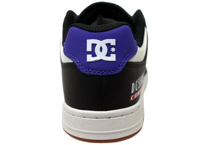 DC Shoes Mens Manteca 4 SE Comfortable Leather Shoes Black Blue Multi