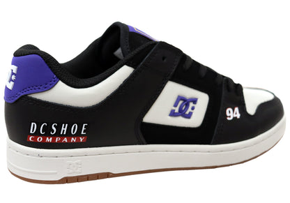 DC Shoes Mens Manteca 4 SE Comfortable Leather Shoes Black Blue Multi
