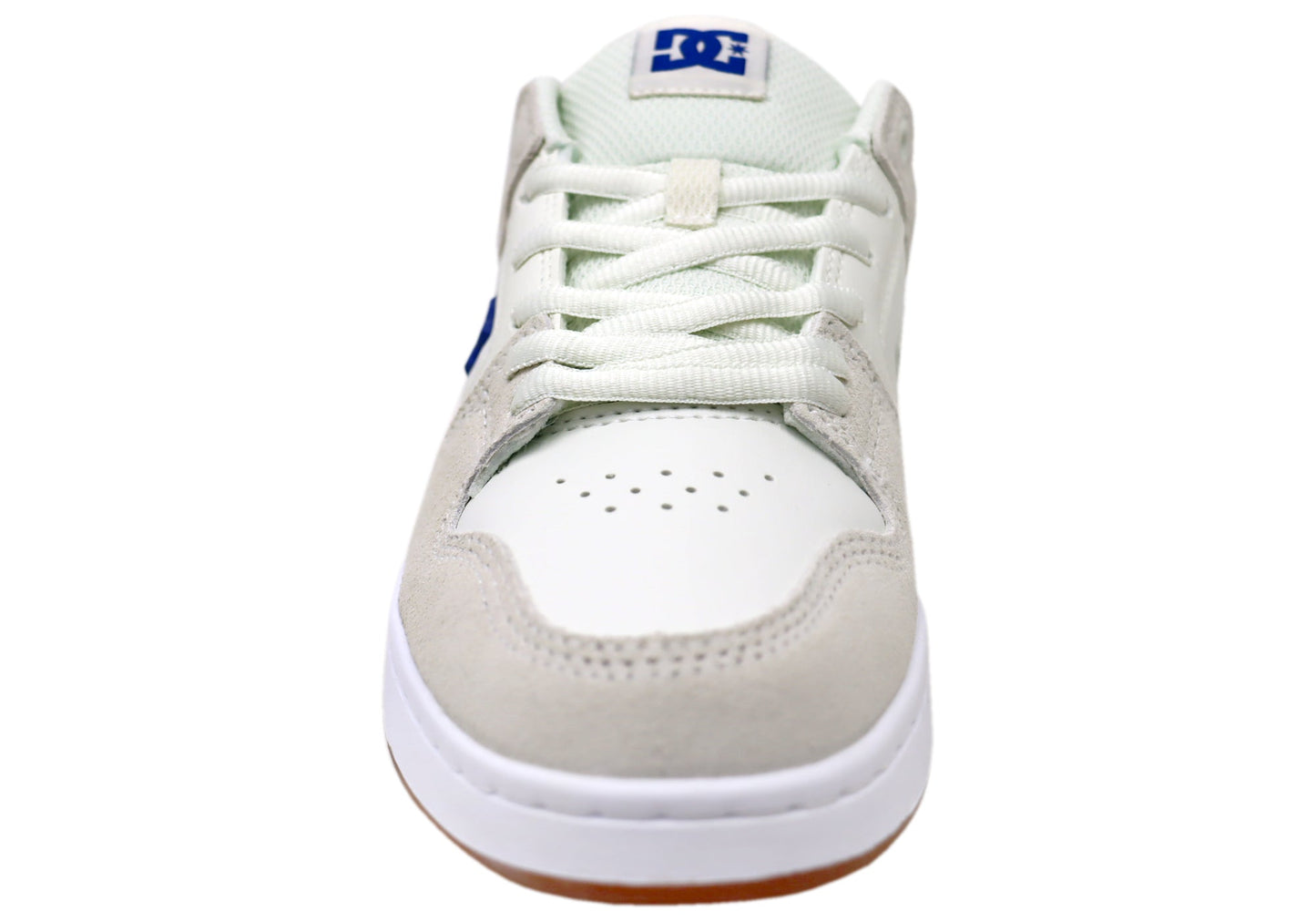 DC Shoes Mens Manteca 4 S Leather Shoes Off White Blue Red