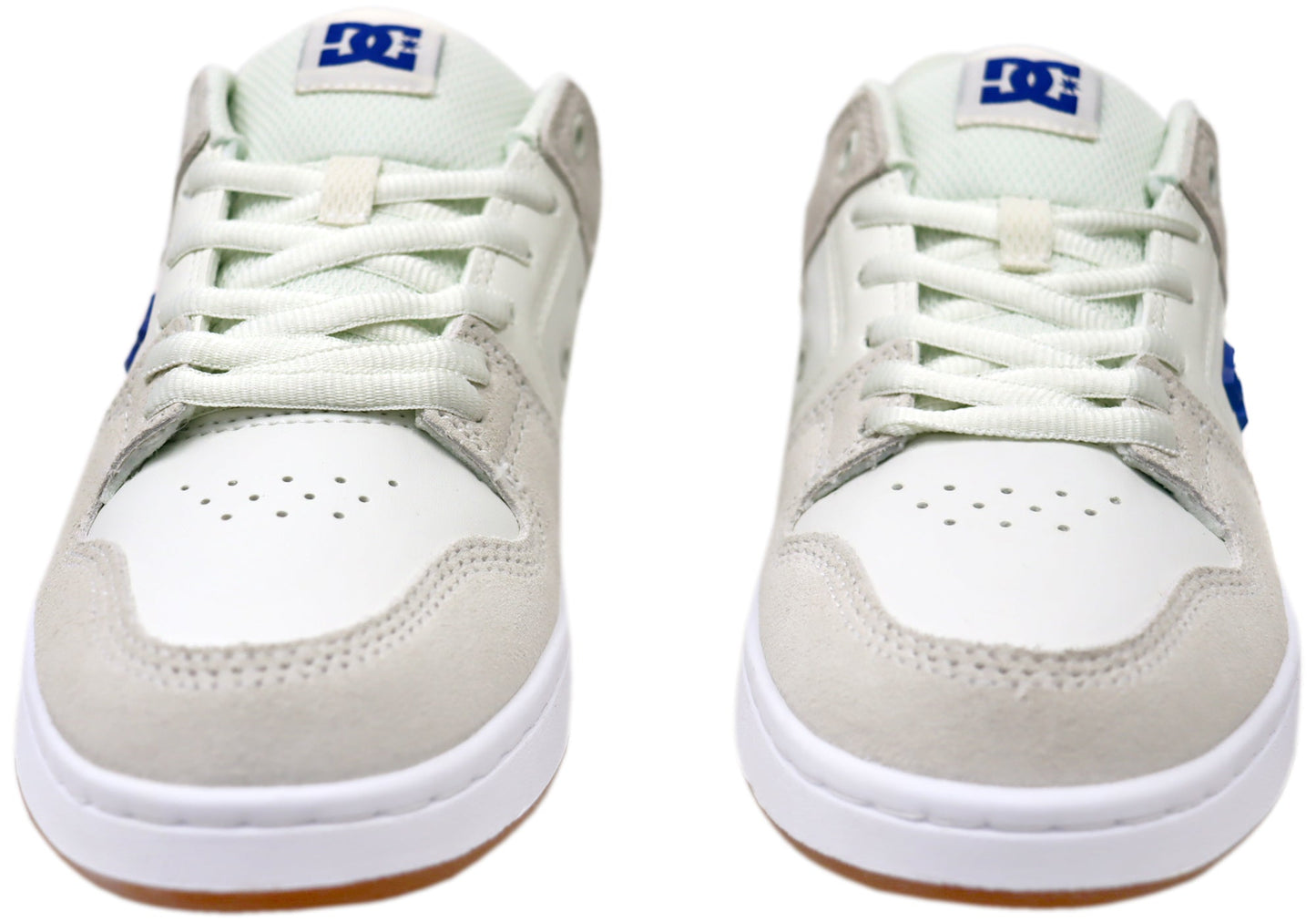 DC Shoes Mens Manteca 4 S Leather Shoes Off White Blue Red