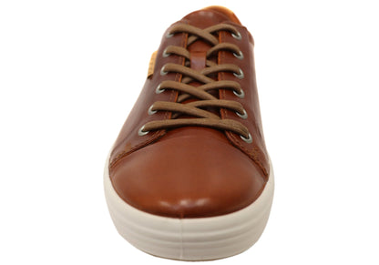 ECCO Mens Soft 7 Comfortable Leather Casual Lace Up Sneakers Shoes
