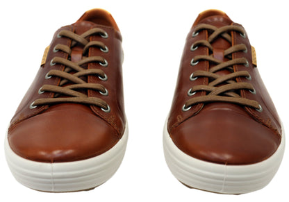 ECCO Mens Soft 7 Comfortable Leather Casual Lace Up Sneakers Shoes