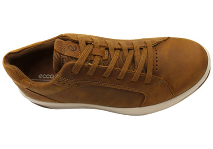 ECCO Mens Byway 2.0 Comfortable Leather Casual Lace Up Sneakers Shoes