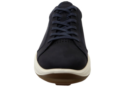 ECCO Mens Byway 2.0 Comfortable Leather Casual Lace Up Sneakers Shoes