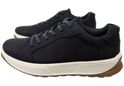 ECCO Mens Byway 2.0 Comfortable Leather Casual Lace Up Sneakers Shoes