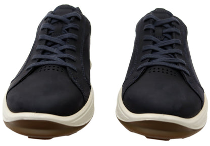 ECCO Mens Byway 2.0 Comfortable Leather Casual Lace Up Sneakers Shoes