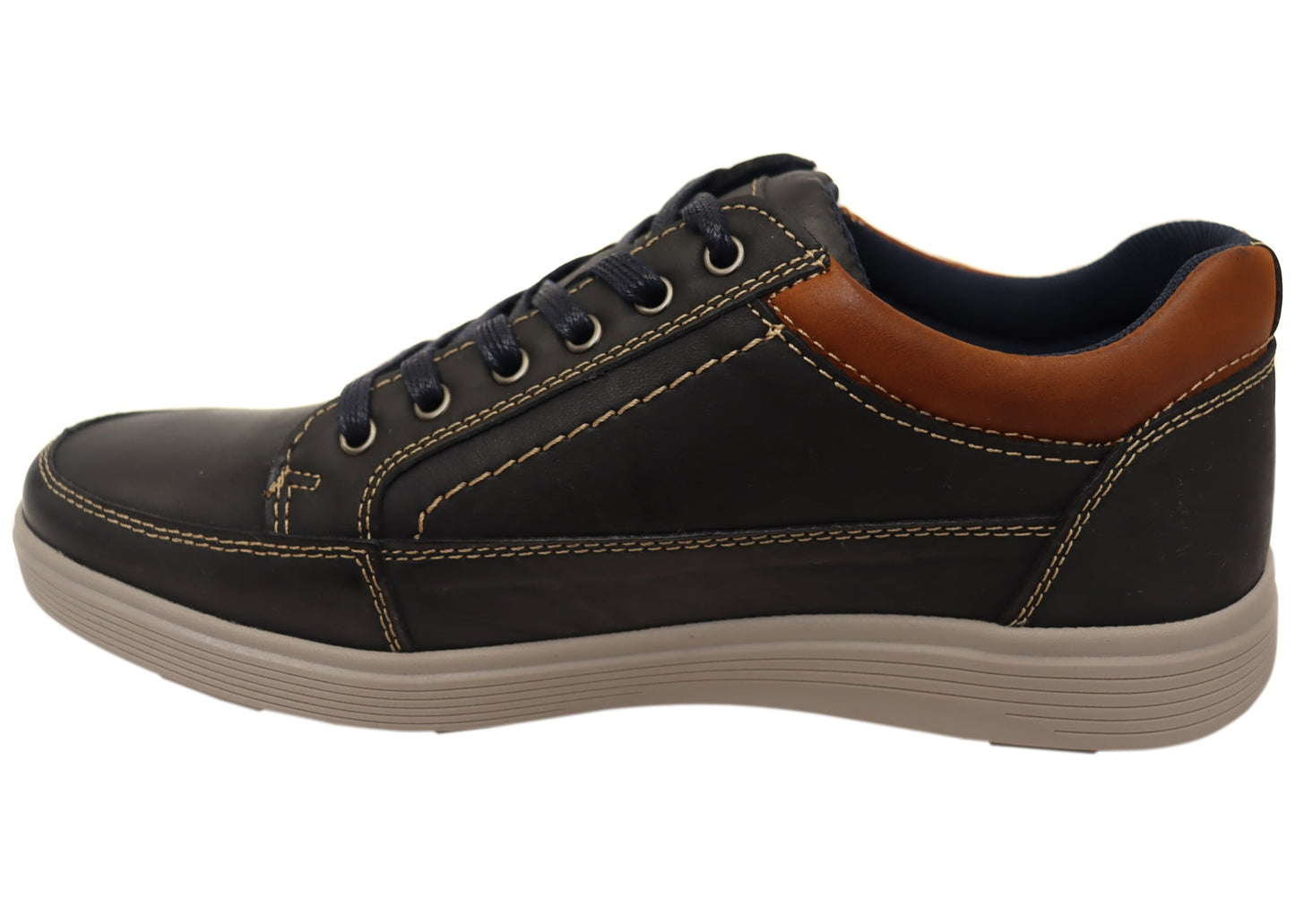 Explorer Rico Mens Comfortable Leather Lace Up Casual Shoes