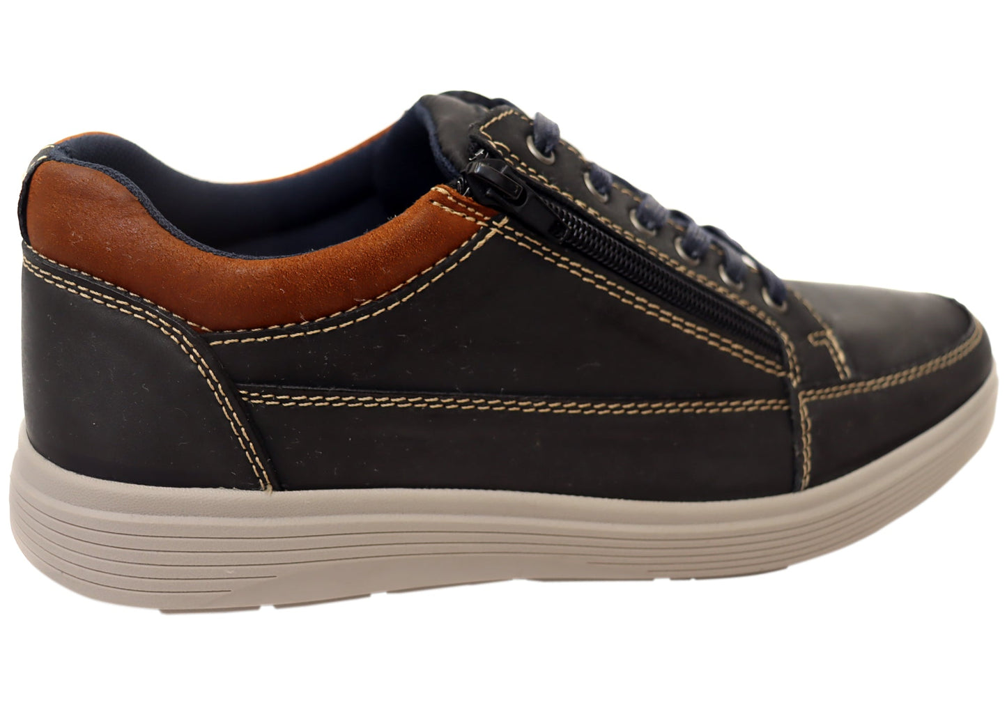 Explorer Rico Mens Comfortable Leather Lace Up Casual Shoes
