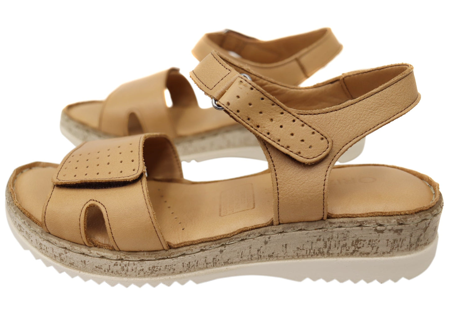 Orizonte Eito Womens Comfortable European Leather Adjustable Sandals