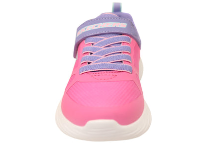 Skechers Kids Girls Go Run 400 V2 Trace Track Shoes Pink Lavender