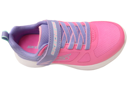 Skechers Kids Girls Go Run 400 V2 Trace Track Shoes Pink Lavender