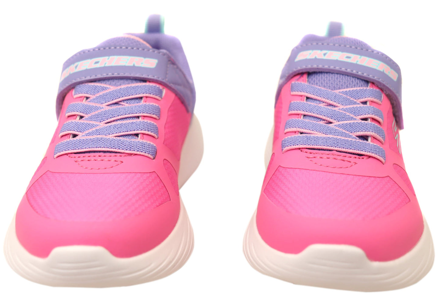 Skechers Kids Girls Go Run 400 V2 Trace Track Shoes Pink Lavender