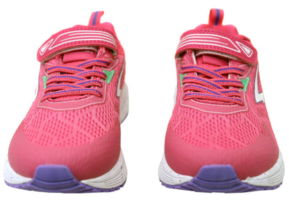 Sfida Prota Kids Girls Adjustable Strap Athletic Shoes Fuchsia Lilac