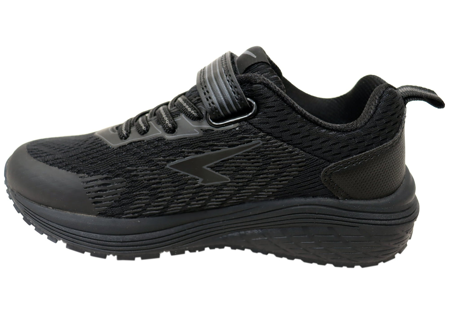 Sfida Prota Kids Boys Adjustable Strap Athletic Shoes Black Black