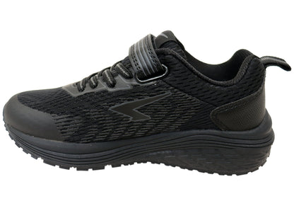 Sfida Prota Kids Boys Adjustable Strap Athletic Shoes Black Black