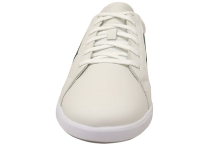 Florsheim Mens Leather EE Extra Wide Crossover 2 Lace To Toe Sneakers