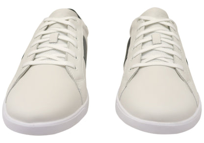 Florsheim Mens Leather EE Extra Wide Crossover 2 Lace To Toe Sneakers