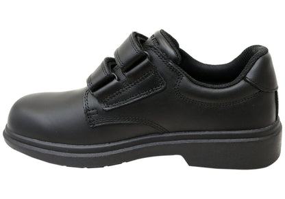 Skechers Unisex Kids Smooth Tracks Classic Stride Leather School Shoes