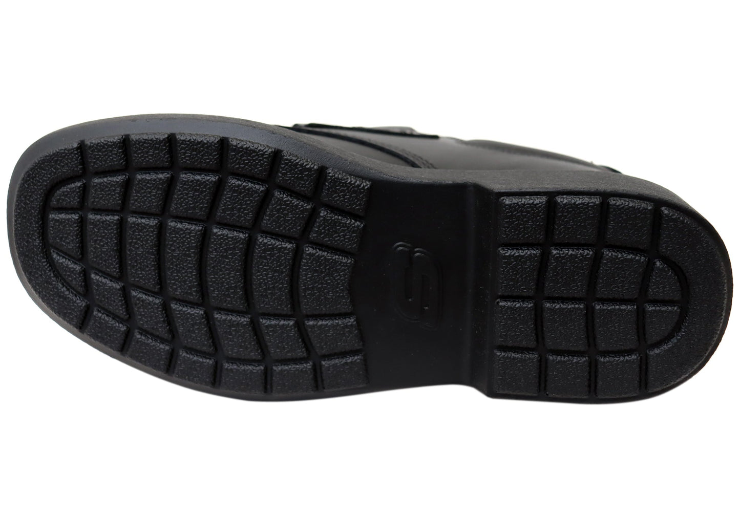 Skechers Unisex Kids Smooth Tracks Classic Stride Leather School Shoes
