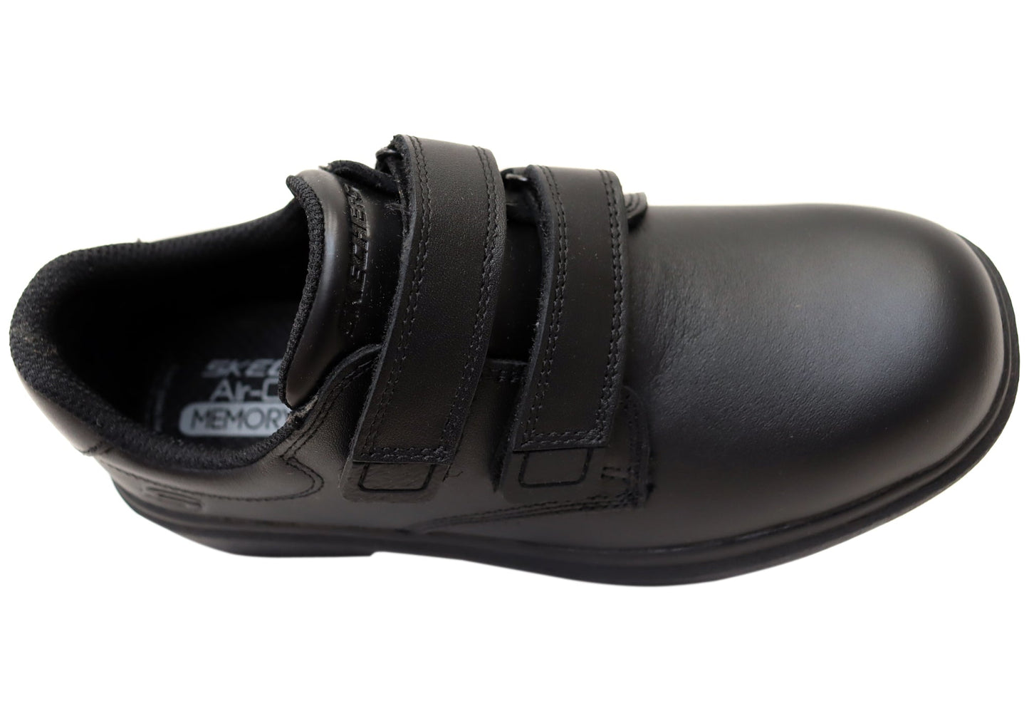 Skechers Unisex Kids Smooth Tracks Classic Stride Leather School Shoes