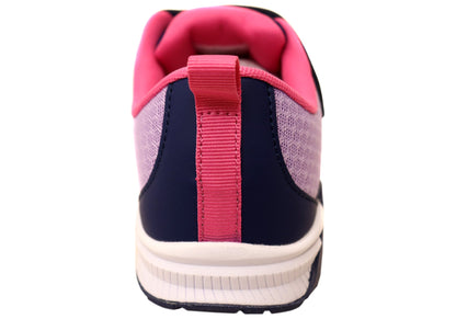Harrison Nifty Kids Girls Adjustable Strap Athletic Shoes Navy Lilac