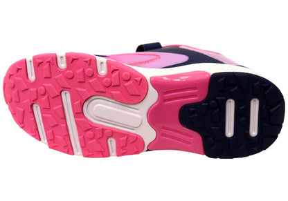 Harrison Nifty Kids Girls Adjustable Strap Athletic Shoes Navy Lilac